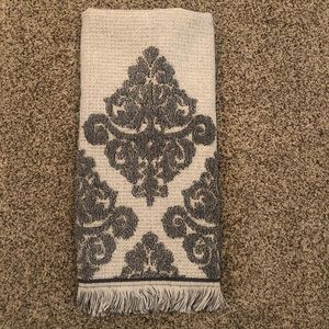 New Pottery Barn Gray Hand Towel